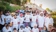 Children during the celebration of Qatar National Day organised by Qatar Charity’s office in Pakistan. 