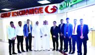 The senior management staff of Gulf Exchange and guests during the opening of its 10th branch in Ras Laffan. 