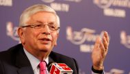 NBA Commissioner David Stern holds a news conference before Game 1 of the NBA Finals basketball playoff in Miami, Florida June 6, 2013. REUTERS/Andrew Innerarity