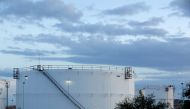 Tanks holding fuel of state-owned company Petroleos Mexicanos, PEMEX, are seen at a storage facility, in Ciudad Juarez, Mexico October 4, 2017. Reuters/Jose Luis Gonzalez