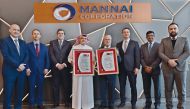 Mannai ICT officials during the awarding of the ISO certifications. 