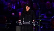 Kobe Bryant's wife Vanessa Bryant speaks during the 