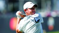 Mar 5, 2020; Orlando, Florida, USA; Rory McIlroy hits his tee shot on the 18th hole during the first round of the Arnold Palmer Invitational golf tournament at Bay Hill Club & Lodge. Credit: Reinhold Matay-USA TODAY Sports