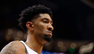 (FILES) In this file photo Christian Wood #35 of the Detroit Pistons reacts after drawing a foul on a basket against the Atlanta Hawks in the first half at State Farm Arena on January 18, 2020 in Atlanta, Georgia. . / AFP / Kevin C. Cox 