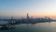 An aerial view shows Kuwait City after the country entered virtual lockdown, following the outbreak of coronavirus, in Kuwait City, Kuwait March 16, 2020. Picture taken with a drone. REUTERS/Stephanie McGehee