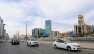 General view shows the cars on the street, after curfew lifted, which was imposed to prevent the spread of the coronavirus disease (COVID-19), in Riyadh, Saudi Arabia, March 24, 2020. REUTERS/Ahmed Yosri