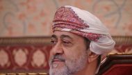 FILE PHOTO: OmanI Sultan Haitham bin Tariq is pictured at al-Alam palace in Muscat, Oman, February 21, 2020. Andrew Caballero-Reynolds/Pool via REUTERS/File Photo
