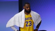 LeBron James #23 of the Los Angeles Lakers Mike Ehrmann/Getty Images/AFP