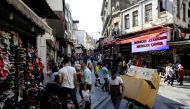 People shop at Eminonu district in Istanbul, Turkey, September 24, 2020. REUTERS/Umit Bektas