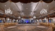 View of the empty Grand Ballroom at The Pierre, A Taj Hotel, New York on September 28, 2020 in New York City. AFP / Angela Weiss