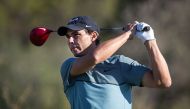 Spanish tennis champion Rafael Nadal takes part in the Balearic Golf Championship in Llucmajor on the Spanish island of Mallorca on October 24, 2020. / AFP / JAIME REINA
