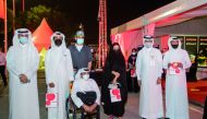 Officials during  iPhone 12 series collection event, held at Khalifa Stadium.