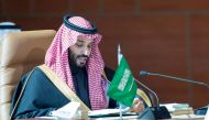 Saudi Arabia's Crown Prince Mohammed bin Salman speaks during the Gulf Cooperation Council's (GCC) 41st Summit in Al-Ula, Saudi Arabia January 5, 2021. Bandar Algaloud