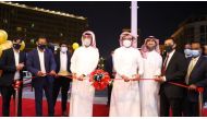 Ahmed Mahdi A Al Majed, Chairman of Al Majed Group; Nasr Al Majed, Executive Director of Al Majed Group; and other officials from the Al Majed Group inaugurating the store.