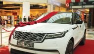 A Range Rover Velar 2021 offered by Mall of Qatar for raffle draw under the new shopping festival. 