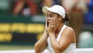 Australia's Ashleigh Barty celebrates winning her final match against Czech Republic's Karolina Pliskova Pool via REUTERS/Peter Nicholls