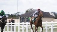 Ebro River and Shane Foley winning the Keeneland Phoenix Stakes (Group 1) at Curragh. Pic: Patrick McCann/Racing Post 