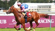 Jockey Olivier Peslier guides H E Sheikha Reem bint Mohammed bin Khalifa Al Thani's Samlla to victory in the Gr.1 PA Al Rayyan Cup (Prix Kesberoy) at Deauville racecourse in France, yesterday. Pictures: Scoopdyga