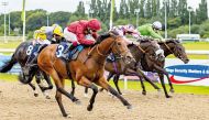 Battle Of The Nile on his way to victory. Pic: Jonathon Hipkiss