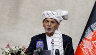 FILE PHOTO: Afghan President Ashraf Ghani speaks at the parliament in Kabul, Afghanistan August 2, 2021. REUTERS