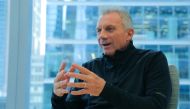 Former Superbowl champion quarterback Joe Montana, who played for the National Football League's San Francisco 49ers and Kansas City Chiefs, speaks during an interview in Toronto, Ontario, Canada January 22, 2019. REUTERS/Chris Helgren