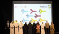 Vice-Chairperson of Education Above All H E Sheikha Al Mayassa bint Hamad bin Khalifa Al Thani with other officials during the opening of Empower 2021 International Youth Conference.