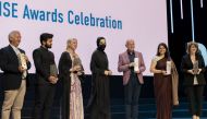 H H Sheikha Moza bint Nasser, Chairperson of Qatar Foundation, during the 2021 WISE Awards session, yesterday.  pic: Aisha Al Musallam