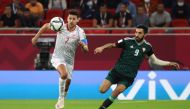 Tunisia’s Youssef Msakni in action during the match against the United Arab Emirates.