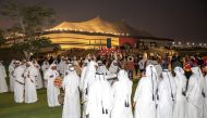 Traditional Qatari cultural activities during FIFA Arab Cup 2021.