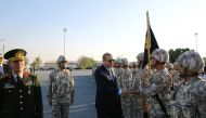 File picture: Turkey's President Tayyip Erdogan reviews Turkish troops during his visit at the Qatari-Turkish Armed Forces Land Command Base in Doha, Qatar, on November 15, 2017. /Turkish Presidential Palace handout photo via Reuters