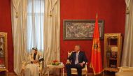 President of Montenegro H E Milo Djukanovic meeting Qatar’s Ambassador H E Faris bin Roumi Al Nuaimi at the Presidential Palace, in Podgorica. 