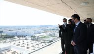 Prime Minister of the Kurdistan Region of Iraq H E Masrour Barzani during his visit to Qatar Foundation, yesterday.