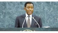 President of the Republic of Equatorial Guinea H E Teodoro Obiang Nguema Mbasogo