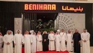 Officials during the opening of Benihana restaurant at Villagio Mall.