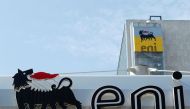 FILE PHOTO: The logo of Italian energy company Eni is seen at a gas station in Rome, Italy September 30, 2018. REUTERS/Alessandro Bianchi