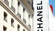 The logo of fashion house Chanel is seen on a store in Paris, France, June 18, 2020. REUTERS/Charles Platiau/File Photo