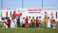 ACS students participate in the school's International Day activities.