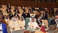 Minister of State for Foreign Affairs H E Sultan bin Saad Al Muraikhi taking part in the ministerial meeting of 157th regular session of Arab League Council, yesterday.