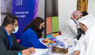 Participants at the annual career fair.