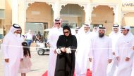 Minister of Social Development and Family H E Maryam bint Ali bin Nasser Al Misnad inaugurating the exhibition.