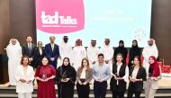 Officials during the fourth annual tadTalks event hosted by Qatar University