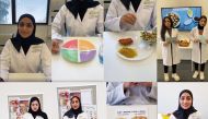 Nutrition students at Qatar University raised awareness on healthy cooking and meal preparation techniques. 