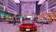 Visitors look at vintage cars on display at Barahat Msheireb Downtown Doha. Pic: Salim Matramkot/The Peninsula