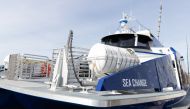 Sea Change ferry is seen docked at Squalicum Harbor in Bellingham, Washington, U.S., April 7, 2022. REUTERS/Matt Mills McKnight