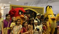 Children during an Eid activity at Doha Festival City.