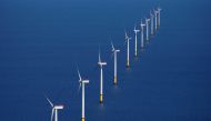 General view of the Walney Extension offshore wind farm operated by Orsted off the coast of Blackpool, Britain September 5, 2018. REUTERS/Phil Noble/File Photo