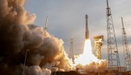 Boeing's CST-100 Starliner capsule launches aboard a United Launch Alliance Atlas 5 rocket on a second un-crewed test flight to the International Space Station, at Cape Canaveral, Florida, U.S. May 19, 2022. Reuters/Steve Nesius