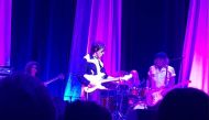 Actor Johnny Depp joins musician Jeff Beck on stage during a concert, in Sheffield, Britain May 29, 2022 in this picture obtained by Reuters from social media on May 30, 2022. P. Donovan/via REUTERS THIS IMAGE HAS BEEN SUPPLIED BY A THIRD PARTY. MANDATORY CREDIT.
