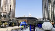 An inflatable Disney+ logo is pictured at a press event at Dubai Opera in Dubai, United Arab Emirates, June 7, 2022. Reuters/Yousef Saba