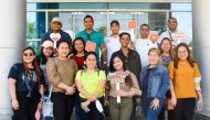 McDonald’s Qatar staff during the blood donation drive